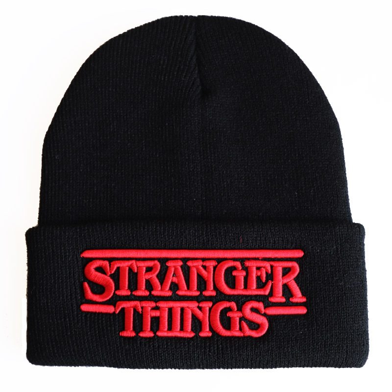 Stranger Things Friends Dont Lie Embroidered Beanie Cosplay Winter Knitted Hiphop Hat Solid Warm Bonnet - 20