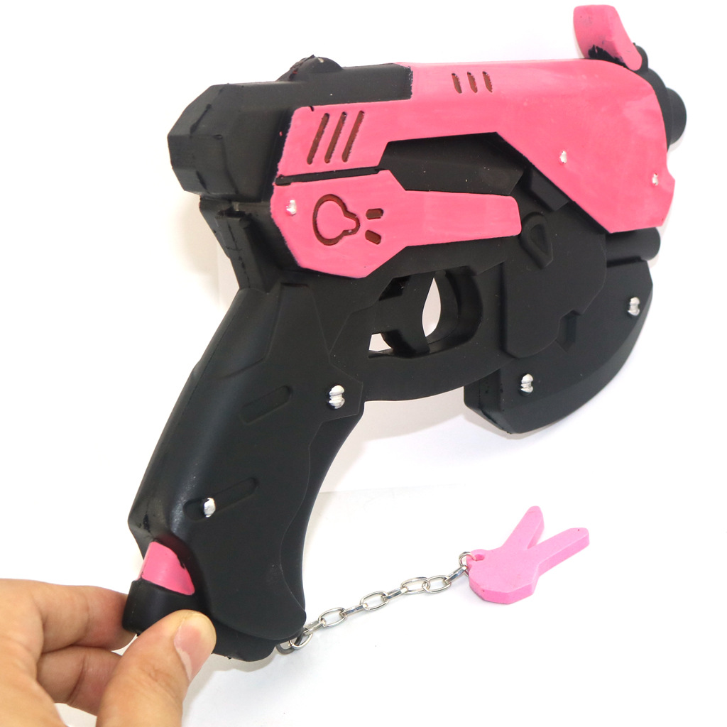 Overwatch Dva Hana Song Cosplay Pistol Prop Gameinspired Halloween Party Toy Accessory - 12