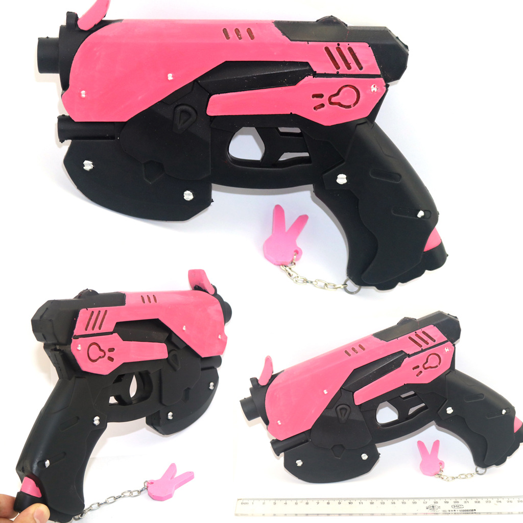 Overwatch Dva Hana Song Cosplay Pistol Prop Gameinspired Halloween Party Toy Accessory - 9