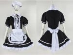 M-5xl Plus Size Maid Lace Mini Dress Cute Lolita Halloween Costume Girls Kawaii Anime Outfit Cotton Short Sleeve For Women