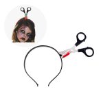 Fengrise Halloween Horror Bloody Machete Party Haloween Headband Festival - 5