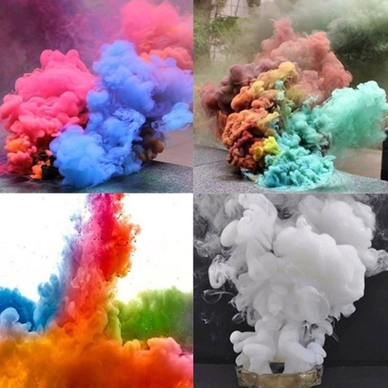 5pcs Smoke Cake Colorful Spray Effect Round Bomb Party Stage Studio Photography Magic Light Fog Maker - 6