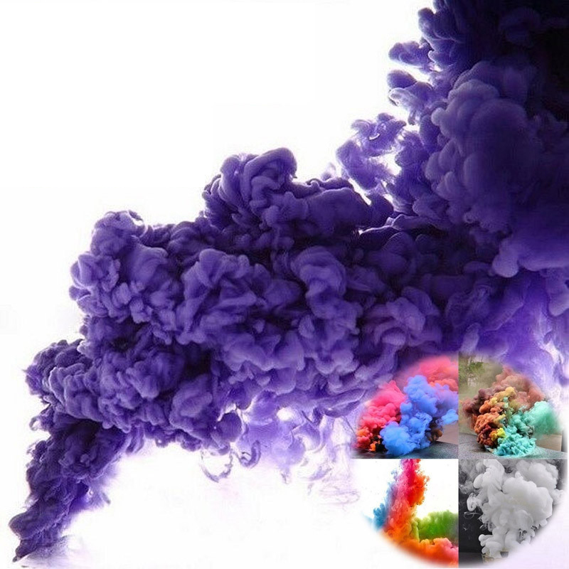 5pcs Smoke Cake Colorful Spray Effect Round Bomb Party Stage Studio Photography Magic Light Fog Maker - 5