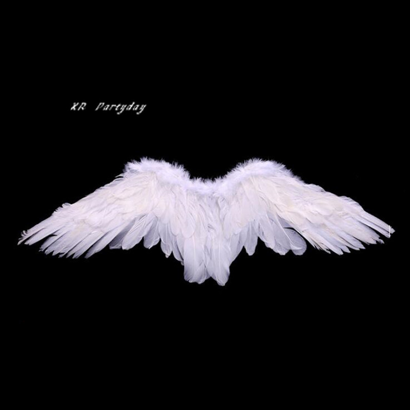 Kids White Feather Angel Wing Women Girl Stage Performance Cosplay Costume Party Dress Christmas Halloween - 3