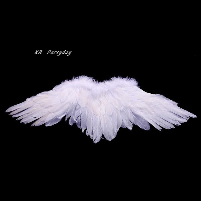 Kids White Feather Angel Wing Women Girl Stage Performance Cosplay Costume Party Dress Christmas Halloween - 2