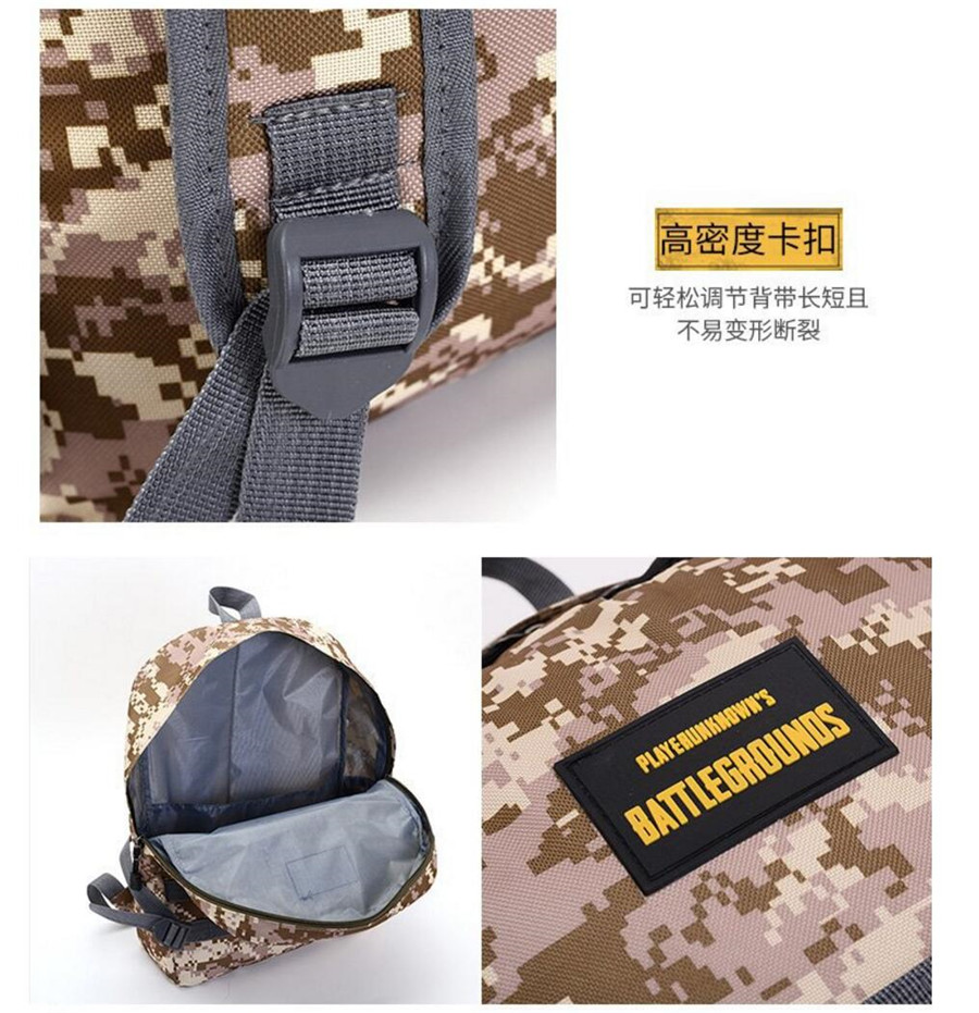 Playerunknowns Battlegrounds Level 3 Cosplay Backpack Large Capacity Outdoor Gaming Instructor Bag - 10