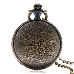 Vintage Bronze Cosplay Cartoon Naruto Quartz Pocket Watch The Sharingan Design Men Boy Necklace Pendnat Chain P739 - 6