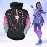 Game Cosplay Hoodies Overwatch Ow Hero Sombra Men Women Hip Hop Pullover Hoodie Sweatshirts Hooded Coat Couple