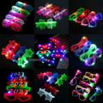 10pc Led Lightup Sunglasses For Adults Kids Neon Party Glasses - 1