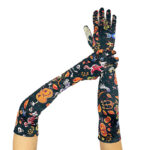 Elegant Long Satin Gloves For Halloween Cosplay Summer Sun Protection - 6