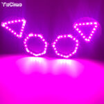 Led Luminous Cat Ear Glasses For Halloween Dj Parties Night Club Performances - 3