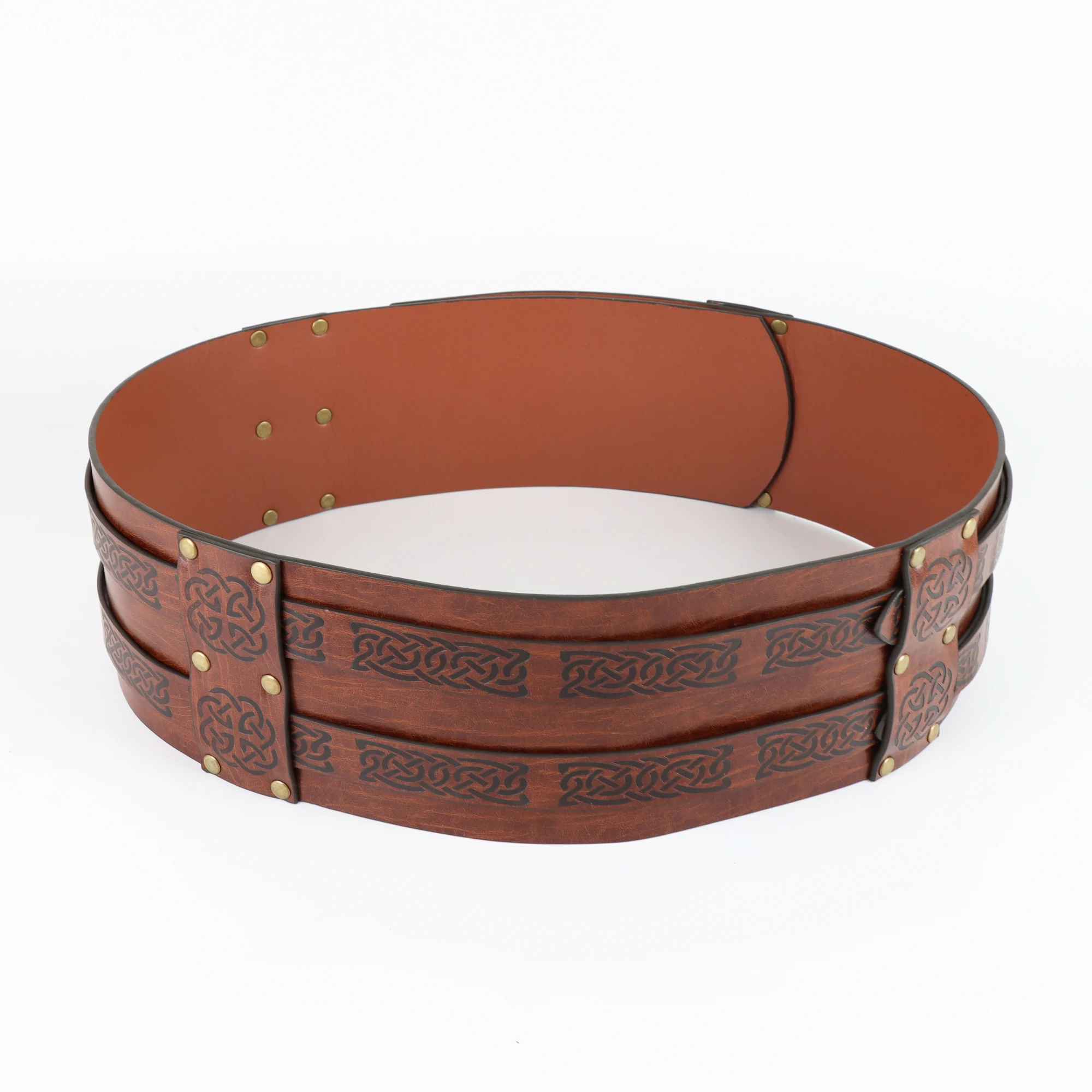 Medieval Viking Warrior Pu Leather Belt Steampunk Cosplay Accessory - 4