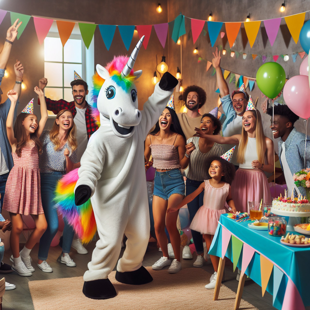 Unleashing Your Inner Fantasy: The Allure of a Unicorn Mascot Costume for Adult Birthday Parties  