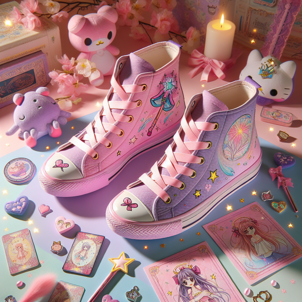 The Enchanting Design of Casual Canvas High-top Shoes Inspired by Card Captor Sakura  