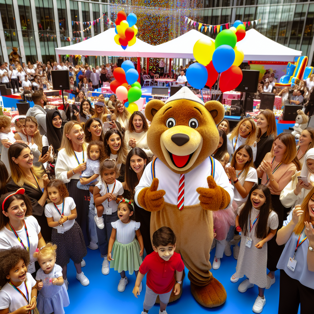 Adult Bear Mascot Costume for State Farm Events: Adding Fun to Corporate Gatherings  