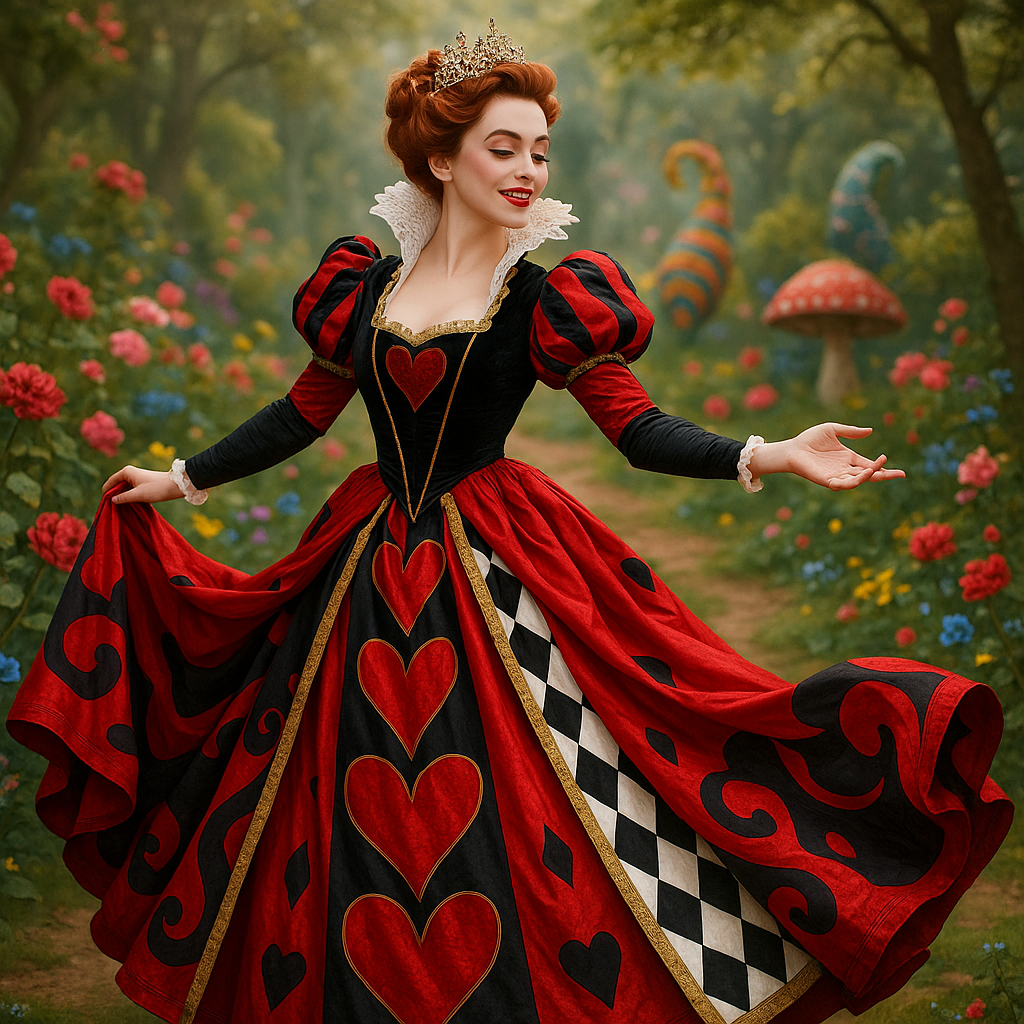 Unveil the Elegance: A Costume with Tiara for Alice in Wonderland Cosplay  