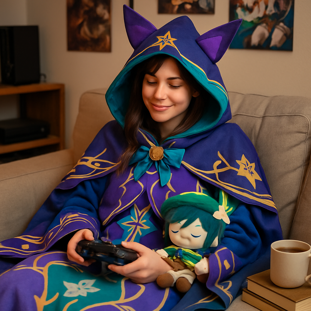 Celebrate Your Fandom with the Genshin Impact Hooded Cape Inspired by Keqing and Venti Celebrate Your Fandom with the Genshin Impact Hooded Cape Inspired by Keqing and Venti