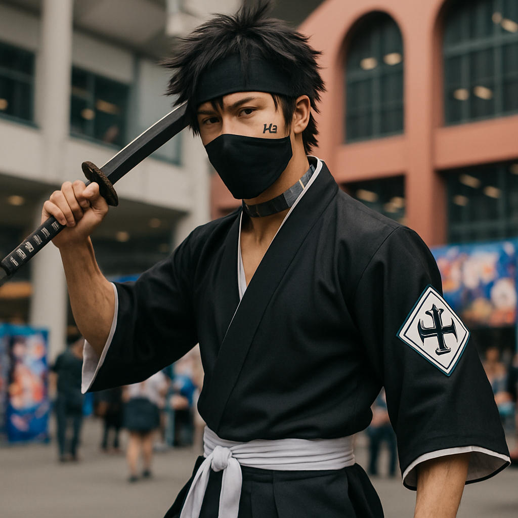 Authentic Bleach 9th Division Lieutenant Uniform Replica for Cosplay Enthusiasts  